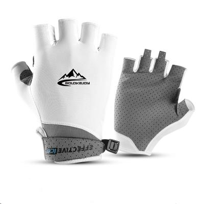 China Abrasion Resistant Summer Half Finger Fishing Gloves For Men Sun Protective Glove Custom Driving Golf Recycling Golf Gloves for sale