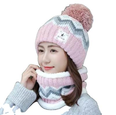 China Ladies Women Winter Hats And Scarf Plush Waterproof Wholesale Neck For Lady Warm Windproof Winter Hats Women for sale