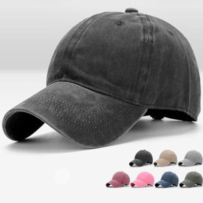 China JOINT Wholesale Washed Vintage Distressed Baseball Caps Mens Womens Hats Adjustable Baseball Cap 2021 for sale