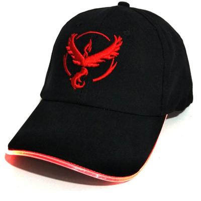 China JOINT Cool Baseball LED Light Cap With Lights Hats For Men's Baseball Nightclub Baseball Hat Helmet for sale