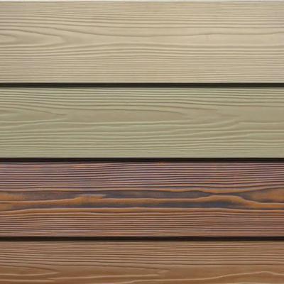 China Modern Wood Grain Fiber Cement Board For Exterior Wall Cladding for sale