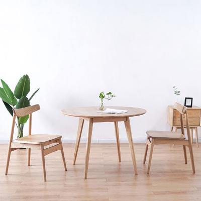 China Modern manufacturer custom modern round log table household table and chair for sale