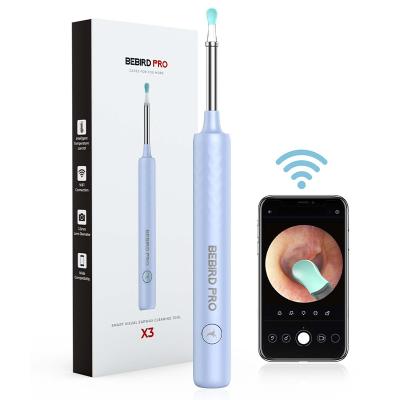 China Smart Cordless Visual Ear Cleaning Ear Wax Removal Remover Tool [US Only Limited Promotion] X3 [Blue] Lite with Camera Kit for sale