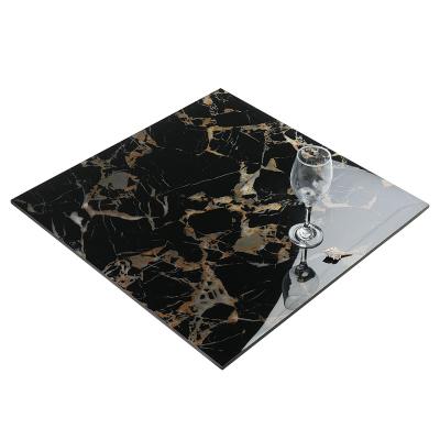 China Goodone Metallic Villa 12X24 Calacatta Glazed Glazed Glazed Black Glazed Porcelain Tiles Vitrified Polished Tile for sale