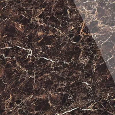 China Modern Goodone Porcelanato Floor Wax Dark Brown Marble Look 1000 X 1000Mm Porcelain Tiles for sale