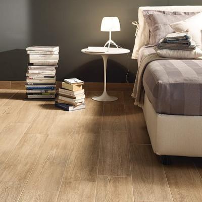 China Glazed Metallic Goodone 150X600 Cheap Lightweight Cream Color Flooring Ceramic Wood Glazed Tiles for sale