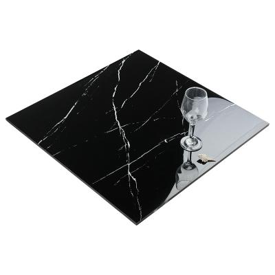 China Bathroom Kitchen Living Room Tiles Goodome House Black White Solid Marble Look Wholesale 60X60 Flooring Glazed Against Polished Porcelain Tiles for sale