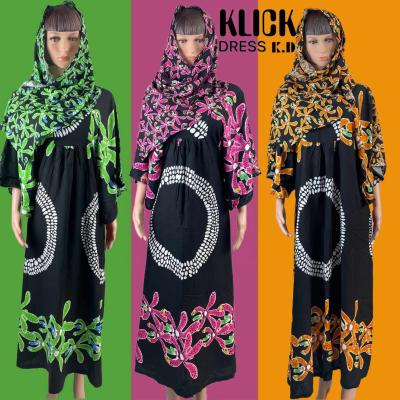 China Rayon Bawal Scarf Muslim Clothing Elegant Casual Plus Size Women's Dresses for sale