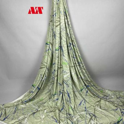 China Stretch Good Quality 210 GSM Moss Crepe Print Polyester Knit Fabric for sale