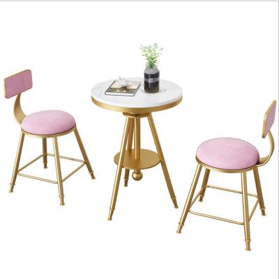 China Light Luxury Design Luxury Modern Dining Room Rock Veneer Top Table Chairs for sale