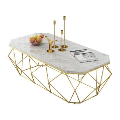 China China Top Marble Square Supplier Rock Plate Top Furniture Coffee Table for sale