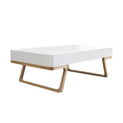 China White wooden stand and coffee table of the Nordic modern luxury living room TV for sale