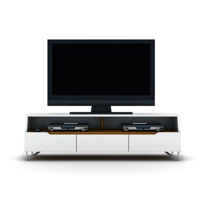 China Curved Design Direct Selling Curved Modern Design TV Stand With Drawers , Mid Open Space for sale