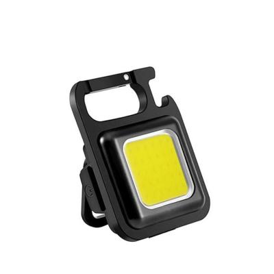 China Outdoor Camping Light Usb Mini Keychain Cob Work Light Multifunctional Portable Emergency Repair Car Degradable/Explosion-Proof/Polluted Light for sale