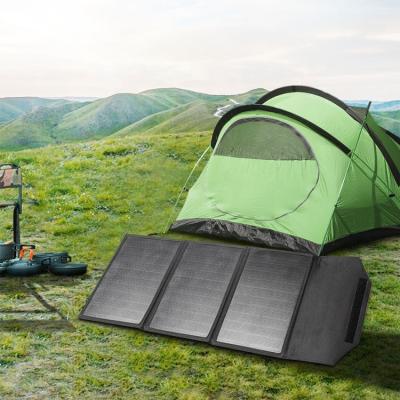 China High Efficiency 10W 30W 40W C Type Portable Solar Phone Charger Foldable Solar Charger Solar Panel For Outdoor Camping Hiking for sale