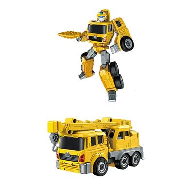 China Diecast Toy Children's Safe Goods Transform Robot Toy Car Popular Deformation Toy Car for sale