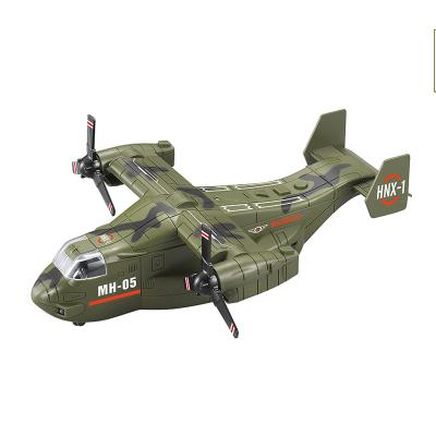 China Battery Operated Children's Osprey Twin-Spinning Toy Army Toy Aircraft Carrier Model Fleet Rotary Gunboat Toy with Sound and Light for sale