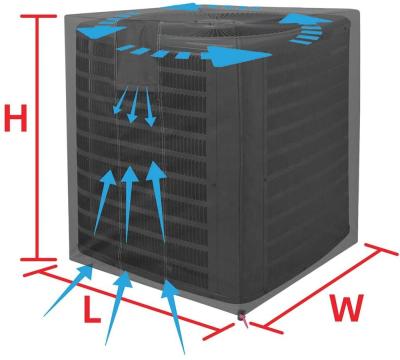 China Home All Seasons Open Mesh Air Conditioner Cover Leaf Guard Central Sturdy AC Top For Outdoors for sale