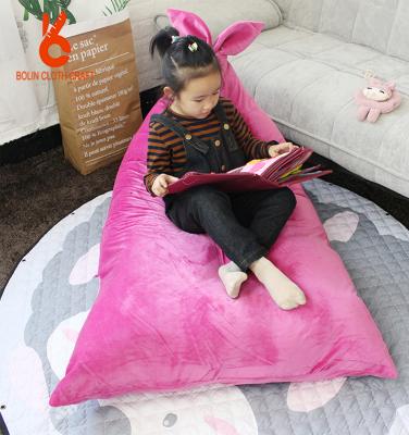 China Plush Toy Storage Bean Bag /Beanbag/ Bean Bag Cover Model Size Living Room Customized for sale