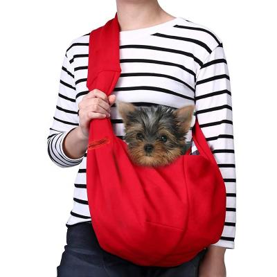 China Breathable Single Sided Double Pocket Shoulder Pet Bag Outside Bag Luxury Cat Shoulder Dog Carrier Bag for sale