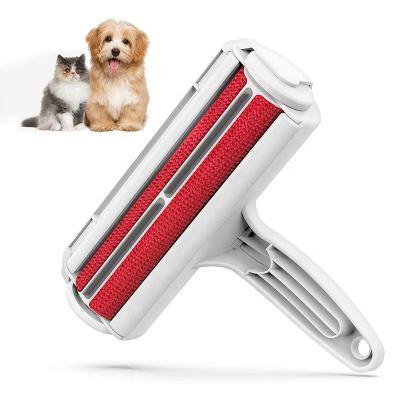 China Sustainable Reusable High Quality Effective Double Sided Pet Hair Fiber Roller Dog Fiber Roller Hair Remover for sale