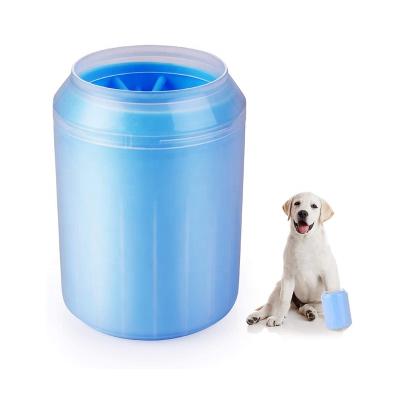 China Viable Easy To Clean Portable Multicolor Pet Dog Foot Paw Remover Wash Silicone Brush Cleaner Cup for sale