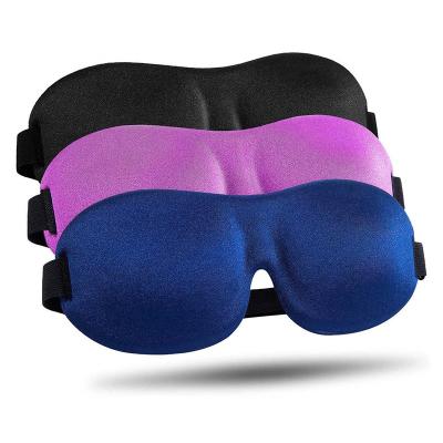 China Customized Private Label Adjustable Strap Night Blindfold 3d Sleep Eye Mask Comfortable Soft Eye Mask for sale