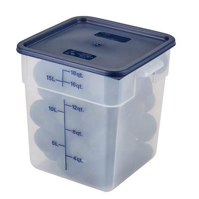 China Freshness Preservation Cereal Dry Clear Square Polycarbonate Airtight Food Storage Containers With Lids for sale