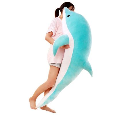 China Gift 120-30cm kawaii dolphin plush toys soft dolls stuffed down cotton nap animal pillow creative children play for sale