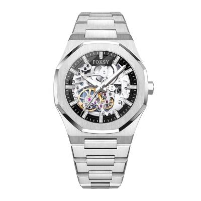 China Custom Modern Logo Stainless Steel Case Mechanical Automatic Date Automatic Watches For Men From China Brand for sale