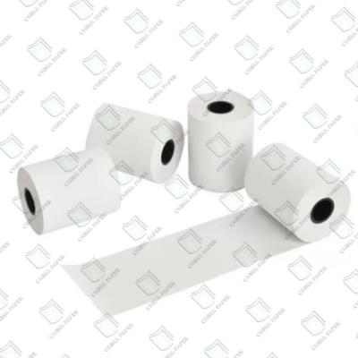 China White Thermal Receipt Printer Paper 55gsm Jumbol Thermal Paper Roll for sale