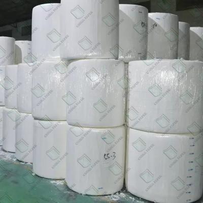 China Rolo de papel de tecido personalizado com 100% de pasta de madeira virgem para guardanapos de restaurante à venda