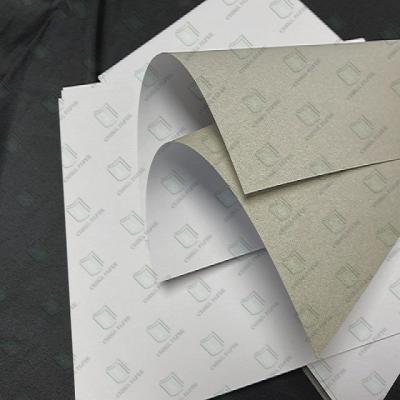 China White coated Duplex board 300GSM Smooth Surface For Soap Packaging/Duplex Board With Grey Back for sale