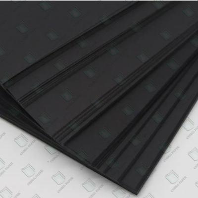 China Strong Stiffness Offset Printing Applicable Black Paper Board For Gift Box Balck Cardboard for sale