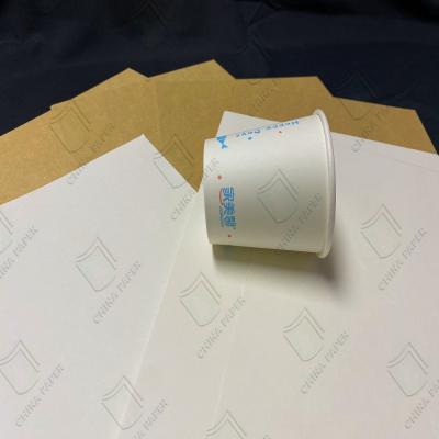 China Food Grade Disposable Paper Cup Uncoated Paper Board Cupstock Paper Cup Raw Material for sale