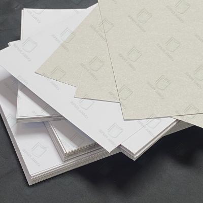 China Certificated 500GSM Duplex Board Recycled White Paper Board With Grey Back for sale