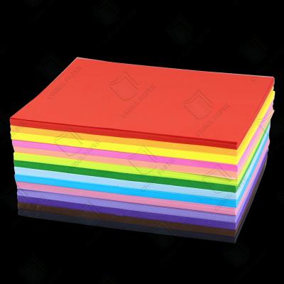 China Child DIY Colorful Handicraft Paper Smoothness Surface Color Offset Paper Color Paper for sale