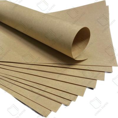 China Testliner Brown Kraft Paper with Recycled Pulp Substance 80gsm-440gsm for sale