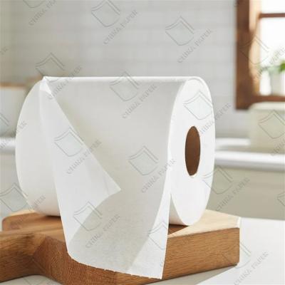 China Eco-Friendly Toilet Paper Napkin Facil Tissue Kitchen Paper in Mother Jumbo Roll Raw Material for sale