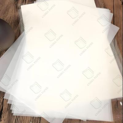 China 60g 70g 80g White Transparent Glassine Paper Roll / Sheet For Label for sale