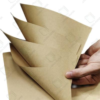 China China Eco Friendly Recycle Kraft Paper for Wrapping and Package Kraft Packaging Board for sale