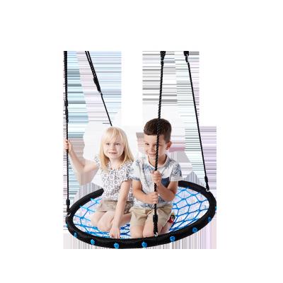 China New Arrivals EUROPEAN Kindergarten Black Net Swing Web Arming Rope Swing 100cm Round Tree Swing for sale