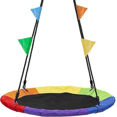 China Safe& Strong Swing Seat for Baby Factory Directly Oxford Cloth Garden Porch Outdoor Tree Hanging Kids Garden Nest Colorful Swings for sale