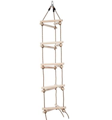 China Modern Professional Manufacture Indoor Or Outdoor Triangle Ladder 5 Steps Climbing Rope Triangle Ladder for sale