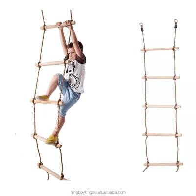 China New Modern Style Custom Playground Training Step Ladder for Kids Climbing Rope Ladder Swing Toys for sale