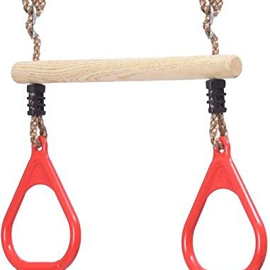 China Modern Outdoor Warrior Obstacle Course Trapeze Swing Bar Attachment Playground Accessories Jungle Gym Monkey Ring Trapeze Line for sale