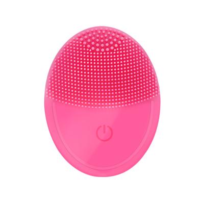 China Electirc Facial Cleansing Silicone Luminous Skin Brush Instrument Sonic Face Brush for sale