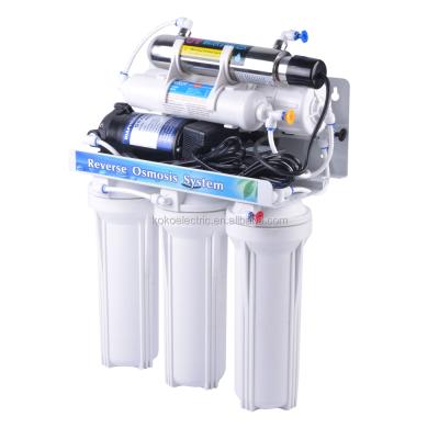 China Under Sink Alkaline 7 Stages Water Purification Reverse Osmosis System Water Filters KK-RO75G-A for sale