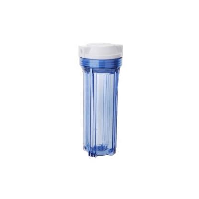 China Hotel 10 inch clean water filter housing 1/4 inch plastic thread for sale