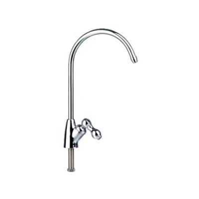 China Hotel Copper Stainless Steel Goose Neck Faucet For Water Purifier Use for sale